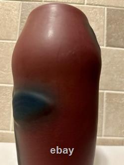 1930s Van Briggle Pottery Mulberry Poppies And Pods Vase #218