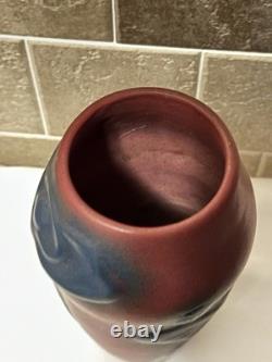 1930s Van Briggle Pottery Mulberry Poppies And Pods Vase #218