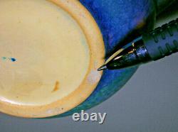 1931 Roseville Pottery Windsor Blue Fern Vase 549-7 Arts & Crafts Pottery