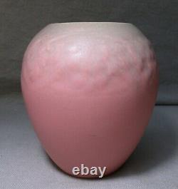 1934 Rookwood Pottery #2589 Art & Crafts Vase Dusty Rose & Green Matte Glaze