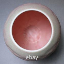 1934 Rookwood Pottery #2589 Art & Crafts Vase Dusty Rose & Green Matte Glaze