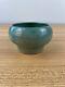 1943 Morgantown Green Art Pottery Vase Signed. Wpa Project Arts And Crafts