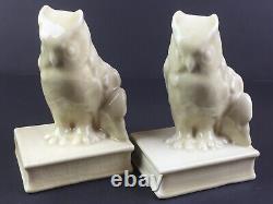 1950 Rookwood Pottery Owl Bookends #2655 (Arts & Crafts/Mission Style)