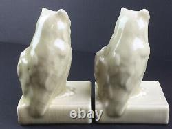 1950 Rookwood Pottery Owl Bookends #2655 (Arts & Crafts/Mission Style)