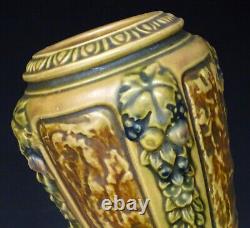 (2) 1920's Antique ROSEVILLE POTTERY Arts Crafts FLORENTINE Vase / MATCHED PAIR
