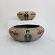 2 Roseville Pottery Mostique Gray Bowls Planters 8 And 6.5 1910s Arts Crafts