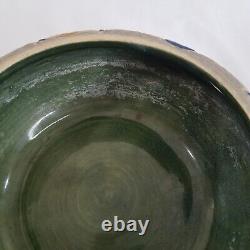 2 Roseville Pottery Mostique Gray Bowls Planters 8 and 6.5 1910s Arts Crafts