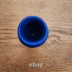 2002 Pewabic Pottery Arts & Crafts Style Matte Blue Glazed Vase