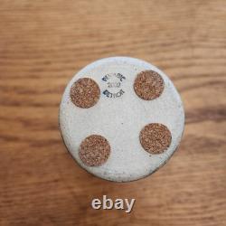 2002 Pewabic Pottery Arts & Crafts Style Matte Blue Glazed Vase