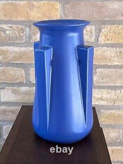 2007 Teco Streamline Art Deco Arts Crafts Pottery Buttress Handle Vase Vessel