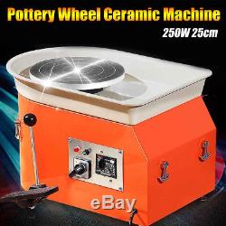 220V 250W Pottery Wheel Ceramic Work Machine Clay Art Craft +Foot Pedal Control
