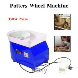 220V 25CM Electric Pottery Wheel Machine Ceramic Work Clay Art Craft DIY 350W