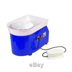 220V 25CM Electric Pottery Wheel Machine Ceramic Work Clay Art Craft DIY 350W