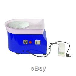 220V 25CM Electric Pottery Wheel Machine Ceramic Work Clay Art Craft DIY 350W