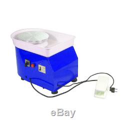 220V 25CM Electric Pottery Wheel Machine Ceramic Work Clay Art Craft DIY 350W