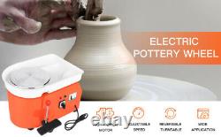25CM 350W 110V Electric Pottery Wheel Machine Ceramic Work Clay Art Craft US