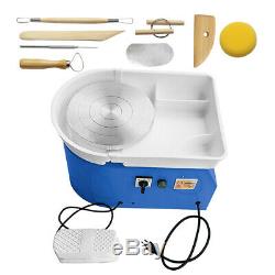 25CM 350W 110V Electric Pottery Wheel Machine Ceramic Work Clay Art Craft USA