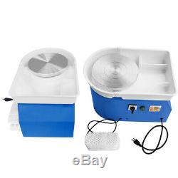 25CM 350W 110V Electric Pottery Wheel Machine Ceramic Work Clay Art Craft USA