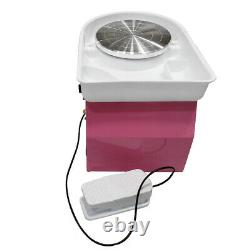 25CM 350W Electric Pottery Wheel Machine Ceramic Work Clay Art Craft Pink 110V