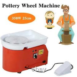 25CM 350W Electric Pottery Wheel Machine For Ceramic Work Clay Art Craft