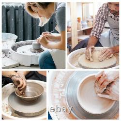 25CM 350W Electric Pottery Wheel Machine For Ceramic Work Clay Art Craft 110V US
