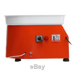 25CM 350W Electric Pottery Wheel Machine For Ceramic Work Clay Art Craft 110V US