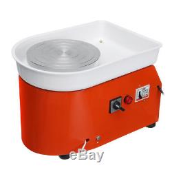 25CM 350W Electric Pottery Wheel Machine For Ceramic Work Clay Art Craft 110V US