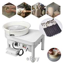 25CM Electric Pottery Wheel Ceramic Machine Work Clay Art Craft DIY 110V 250W