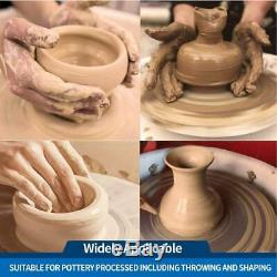 25CM Electric Pottery Wheel Ceramic Machine Work Clay Art Craft DIY 110V 250W