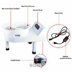 25CM Electric Pottery Wheel Ceramic Machine Work Clay Art Craft DIY 110V 250W