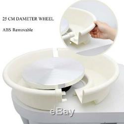 25CM Electric Pottery Wheel Ceramic Machine Work Clay Art Craft DIY 110V 250W A+