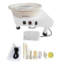 25CM Electric Pottery Wheel Ceramic Machine Work Clay Art Craft DIY 110V 250W CA