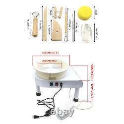 25CM Electric Pottery Wheel Ceramic Machine Work Clay Art Craft DIY 110V 350W