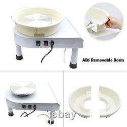 25CM Electric Pottery Wheel Ceramic Machine Work Clay Art Craft DIY 110V 350W