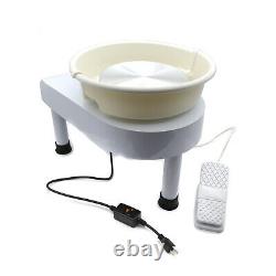 25CM Electric Pottery Wheel Ceramic Machine Work Clay Art Craft DIY 110V 350W