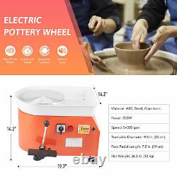 25CM Wheel Ceramic Machine Electric Pottery Work Clay Art Craft DIY