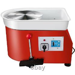 280W 25CM Electric Pottery Wheel Ceramic Machine Work Clay Art Craft DIY 110V