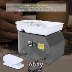 350W 110V/9.84'' Electric Pottery Wheel Machine For Ceramic Work Clay Art Craft