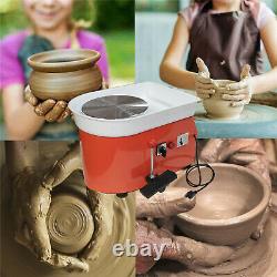 350W 110V Electric Pottery Wheel Ceramic Machine 25CM Work Clay Art Craft DIY