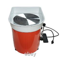 350W 110V Electric Pottery Wheel Ceramic Machine 25CM Work Clay Art Craft DIY