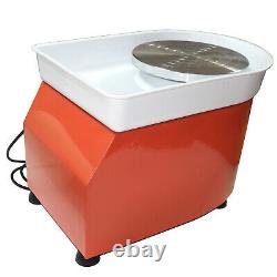 350W 110V Electric Pottery Wheel Ceramic Machine 25CM Work Clay Art Craft DIY