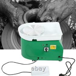 350W 110V Electric Pottery Wheel Ceramic Machine 25CM Work Clay Art Craft DIY US