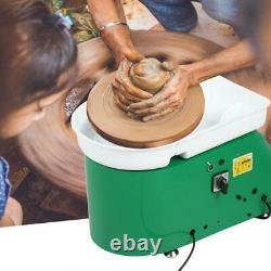 350W 110V Electric Pottery Wheel Ceramic Machine 25CM Work Clay Art Craft DIY US