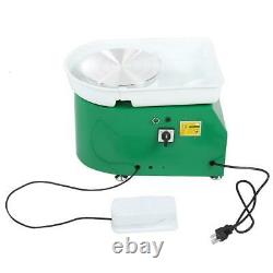 350W 110V Electric Pottery Wheel Ceramic Machine 25CM Work Clay Art Craft DIY US