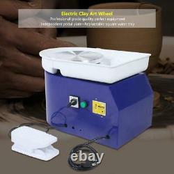 350W 110V Electric Pottery Wheel Ceramic Machine 25CM Work Clay Art Craft DIY US