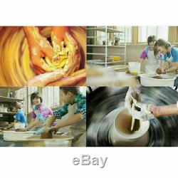350W 110V Electric Pottery Wheel Ceramic Machine Work Clay Art Craft DIY 25cm US