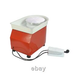 350W Electric Pottery Wheel Machine 110V 25CM For Ceramic Work Clay Art Craft