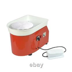 350W Electric Pottery Wheel Machine 110V 25CM For Ceramic Work Clay Art Craft