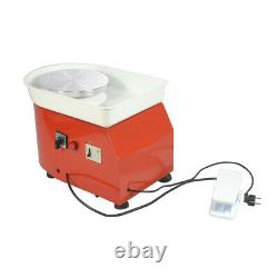 350W Electric Pottery Wheel Machine 110V 25CM For Ceramic Work Clay Art Craft