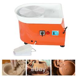 350W Electric Pottery Wheel Machine 110V 25CM For Ceramic Work Clay Art Craft